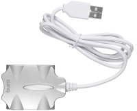 USB-хаб Buro BU-HUB4-0.5-U2.0-Candy (серебристый) - 