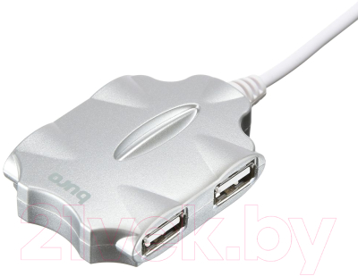 USB-хаб Buro BU-HUB4-0.5-U2.0-Candy (серебристый)