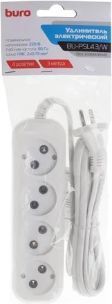 Удлинитель Buro BU-PSL4.3/W (белый)