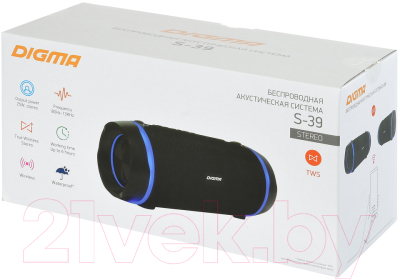 Изображение товара Портативная колонка Digma S-39 (черный)