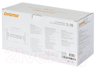 Изображение товара Портативная колонка Digma S-39 (черный)