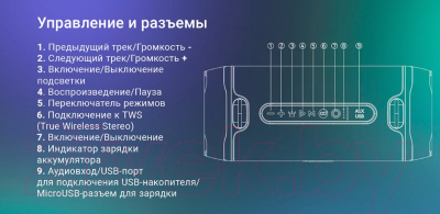 Изображение товара Портативная колонка Digma S-39 (черный)