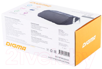 Изображение товара Портативная колонка Digma S-40 (черный)