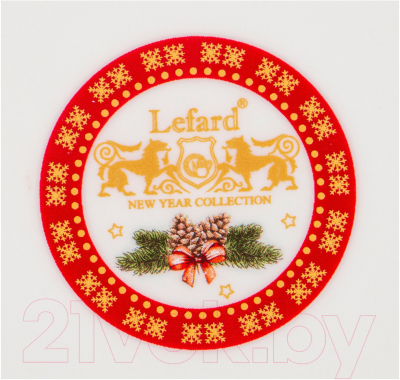 Тарелка столовая обеденная Lefard Елка / 85-1606