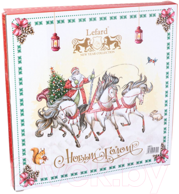 Изображение товара Тарелка столовая обеденная Lefard Тройка / 85-1709 (красный)