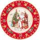 Миниатюра изображения товара Тарелка столовая обеденная Lefard Дед Мороз / 85-1719 (красный)