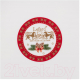 Миниатюра изображения товара Тарелка столовая обеденная Lefard Дед Мороз / 85-1719 (красный)