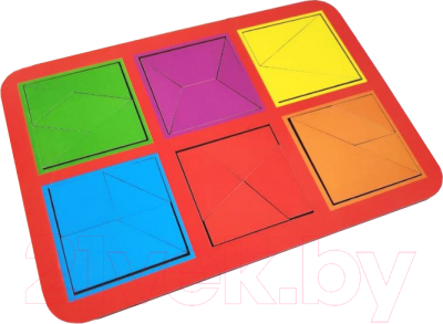 

Развивающая игра ToySib, Квадраты Никитина 2 уровня 6 квадратов / TS-6002