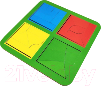 Развивающая игра ToySib Квадраты Никитина 3 уровень 4 квадрата / TS-6043