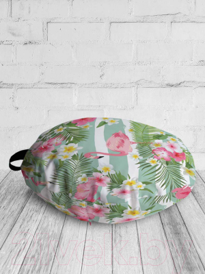 Подушка декоративная JoyArty Фламинго с цветами / dsfr_14665