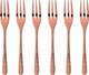 Набор десертных вилок Sambonet Venezia Copper 18/10 PVD / 52765CA5 (6шт) - 