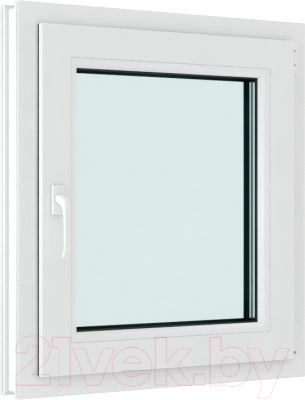 Окно ПВХ Brusbox Elementis Kale Одностворчатое Поворотно-откидное правое 2 стекла (1000x1000x60)