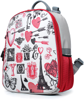 Школьный рюкзак Galanteya 1420 / 1с1288к45 (серый/бежевый) - 