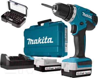 

Профессиональная дрель-шуруповерт Makita, DF347DWEX8