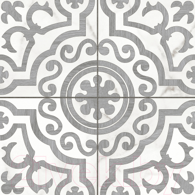 Плитка Cersanit Siena Узоры Рельеф A16010 (420x420, белый)