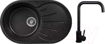 

Мойка кухонная Gerhans, A02 + смеситель 4998-4-22