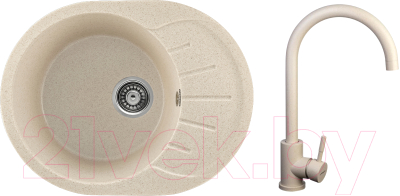 

Мойка кухонная Gerhans, A03 + смеситель 4998-3-20