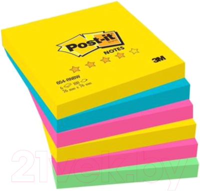 

Бумага для заметок Post-it, Радуга. Плюс / 654-RNBW