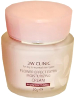 Крем для лица 3W Clinic Flower Effect Extra Moisture Cream (50мл) - 