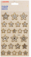 

Набор наклеек deVente, Gold-silver Stars / 8002096