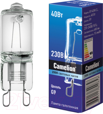 Лампа Camelion G9 40W CL / 5553