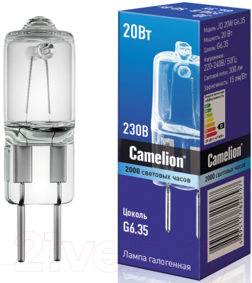 Изображение товара Лампа Camelion JD 20W G6.35 / 6720