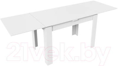 Обеденный стол ТриЯ Промо тип 4 (белый/белый)