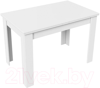 Обеденный стол ТриЯ Промо тип 4 (белый/белый)