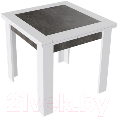 Обеденный стол ТриЯ Хьюстон тип 3 (белый/ателье темный)