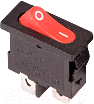 Выключатель клавишный Rexant ON-OFF Mini 36-2051 (красный)