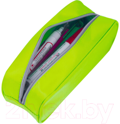 Пенал Brauberg King Size Neon Green / 229020