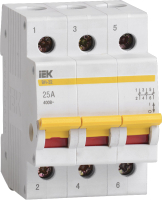 Выключатель нагрузки IEK ВН-32 3Р 25А / MNV10-3-025 (мини-рубильник) - 