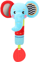 Развивающая игрушка Жирафики Пищалка с силиконовым прорезывателем Слоник / 939704 - 