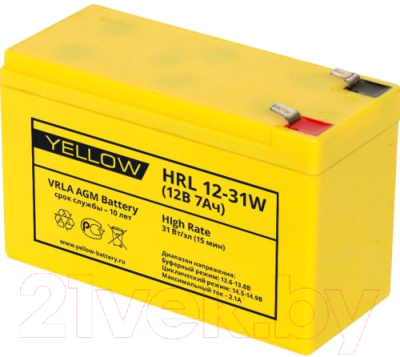 

Батарея для ИБП YELLOW, HRL 12-31W