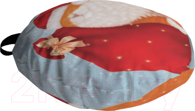 Подушка декоративная JoyArty Кот с новогодними подарками / dsfr_290623