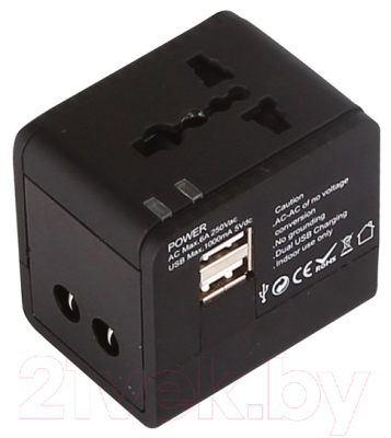 

Адаптер питания сетевой Rexant, Черный, Путешественник квадрат 11-1054