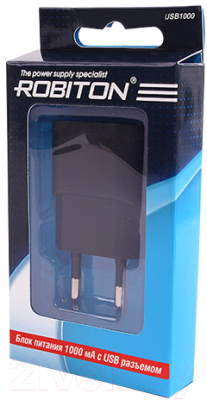 Адаптер питания сетевой Robiton USB1000 BL1