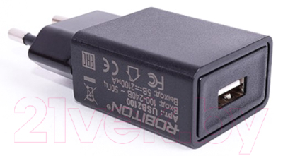 

Адаптер питания сетевой Robiton, Черный, USB2100 BL1