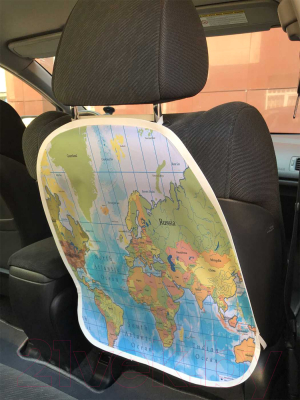 Накидка на автомобильное сиденье JoyArty Карта мира / cspr_4617