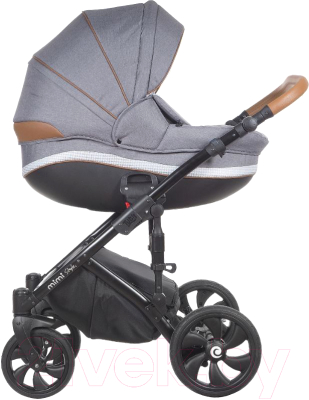 Детская универсальная коляска Tutis Mimi Style 2 в 1 (серый лен)