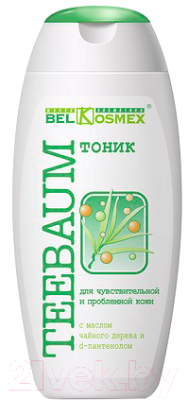 Тоник для лица BelKosmex Teebaum с маслом чайного дерева и D-пантенолом (150г)