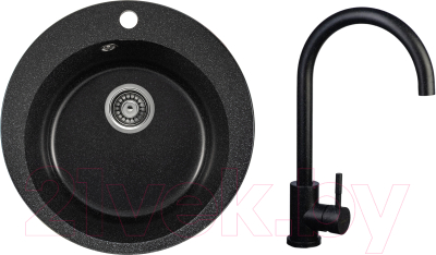 

Мойка кухонная Gerhans, A04 + смеситель 4998-3-22