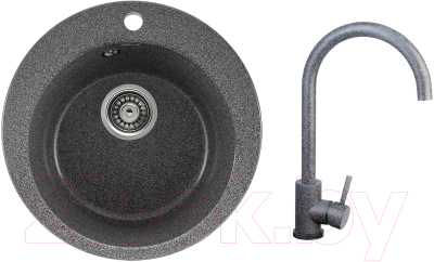 

Мойка кухонная Gerhans, A04 + смеситель 4998-3-24