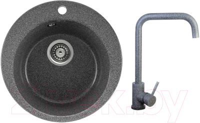 

Мойка кухонная Gerhans, A04 + смеситель 4998-4-24