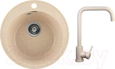 

Мойка кухонная Gerhans, A05 + смеситель 4998-4-20