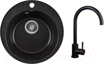 

Мойка кухонная Gerhans, A05 + смеситель 4998-3-22