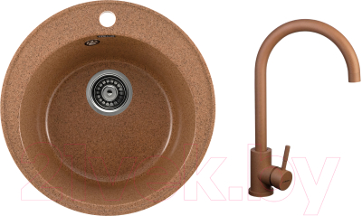

Мойка кухонная Gerhans, A05 + смеситель 4998-3-23