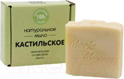

Мыло твердое Meela Meelo, Натуральное Кастильное