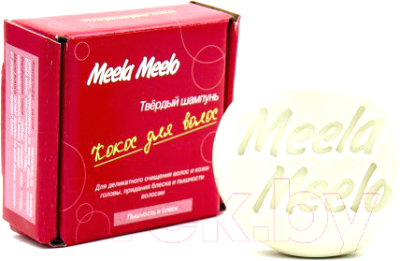 Твердый шампунь для волос Meela Meelo Кокос для волос Пышность и блеск (85г)