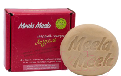 Твердый шампунь для волос Meela Meelo Лаурель Оздоровление кожи головы (85г)